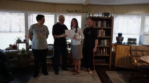 Jen Allen, SomaVeda® Thai Yoga Certified Teacher, with GM Ajahn, Dr. Anthony B. James